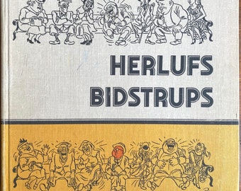 1980 Vintage Latvian Russian Book Humor Satire Bidstrup Herlufs Bidstrups Karikatūru albums German Russian Latvian Херлуф Бидструп