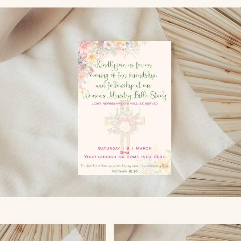 Bible Study Invitation Etsy