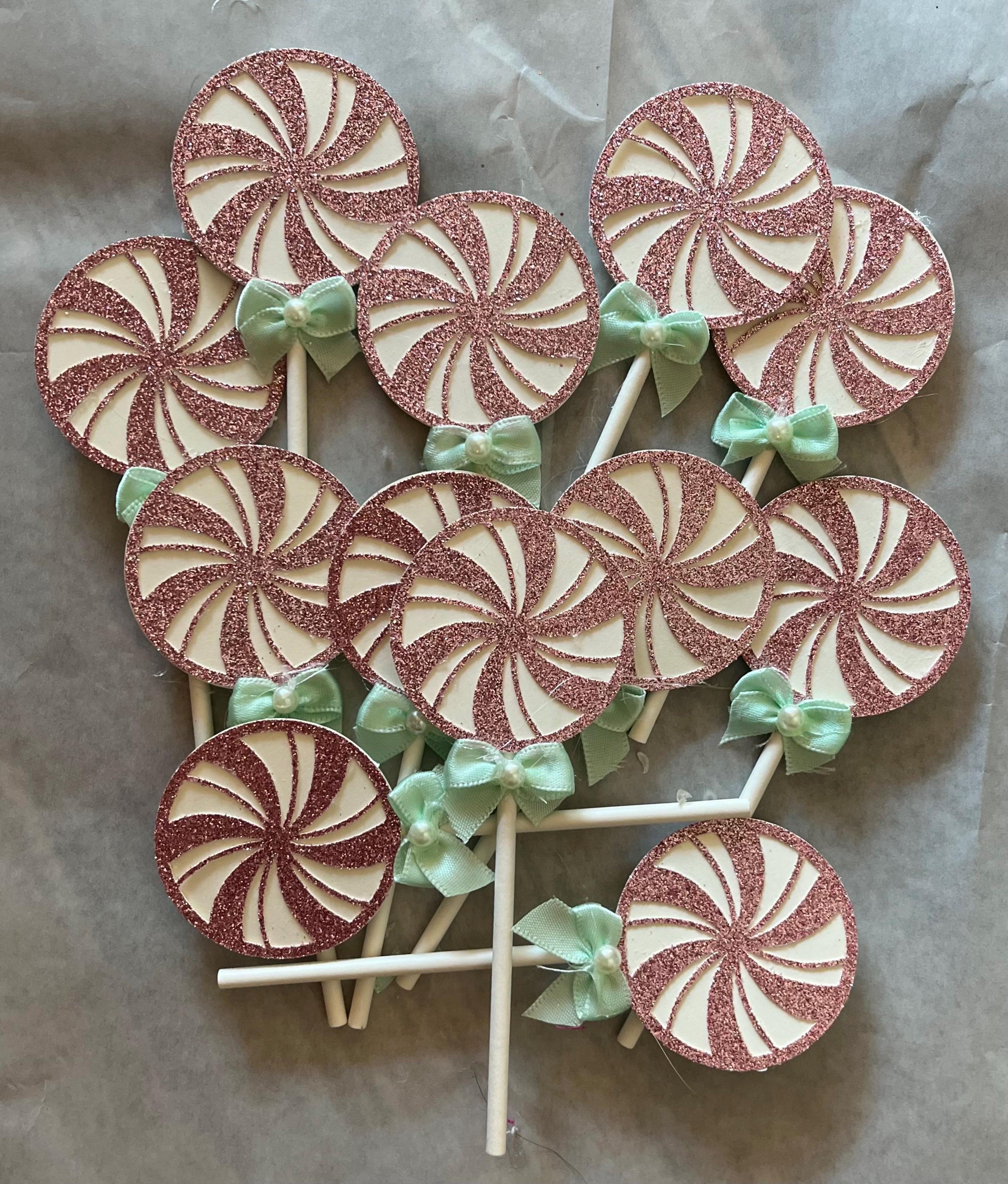 Candyland Sweet Birthday Cupcake Toppers