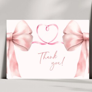 Coquette Bow Pink Graduation Invitation- Coquette Graduation- Class of 2024 Graduation Invite- Pink Bow Invitation Editable