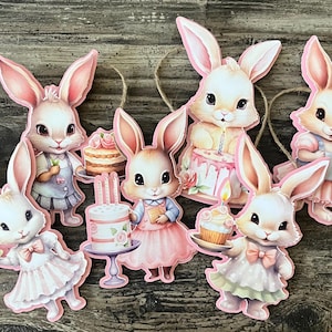 Some Bunny Is One 1st Birthday Banner Baby Bunny Party Decor Easter Birthday Custom 1st Birthday Party Decorations