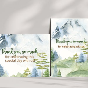 Our Greatest Adventure Baby Shower Thank You Cards- Adventure Awaits Baby Shower Thank You Cards- Instant Download- CS3