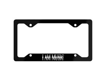 Carti Music License Plate Frame, Stylish Car Accessory for Music Lovers, Gift for Music Enthusiasts, Metal License Plate, Car Accessories