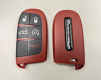 TRACKHAWK SRT red key replacement shell keyfob for dodge jeep