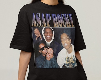 Asap Rocky  Rap Vintage 90s Graphic T-Shirt Asap Rocky  Rap Hip Hop USA Classic T-shirt