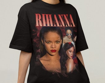 Vintage Riri 90s Rihanna Graphic T-Shirt Rihanna Fan Gift RnB Rapper Graphic Unisex Shirt Bootleg 90s Fans T-Shirt Gift him her