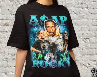 Asap Rocky  Rap Vintage 90s Graphic T-Shirt Asap Rocky  Rap Hip Hop USA Classic T-shirt