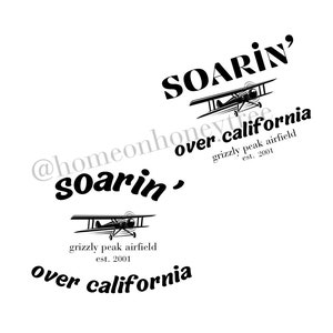 Lot de 2 SVG et PNG Disneyland Soarin' Over California