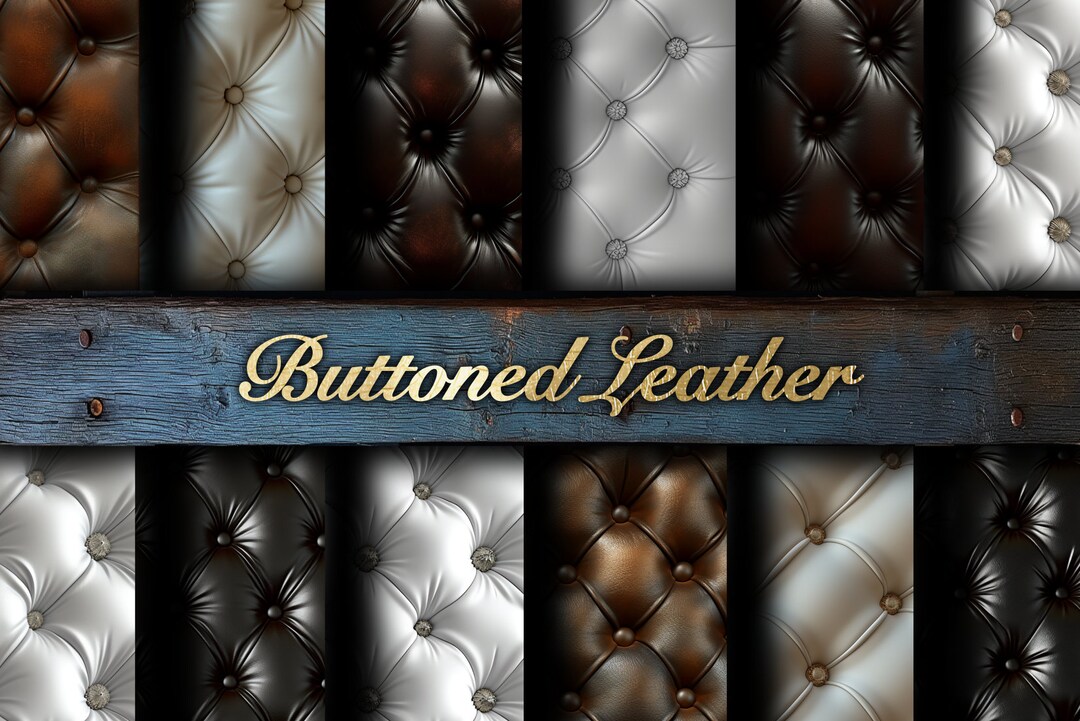 Deep Buttoned Leather - Diamond Tufted Pack 11 L Seamless Patterns for ...