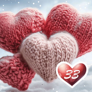 Ensemble de cliparts pour la Saint-Valentin, 33 cliparts assortis pour la Saint-Valentin, fond Transparent à usage commercial - images XXL PNG