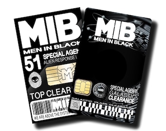 MIBメン・イン・ブラックIDカード、バッジホルダー、メタルクリップ