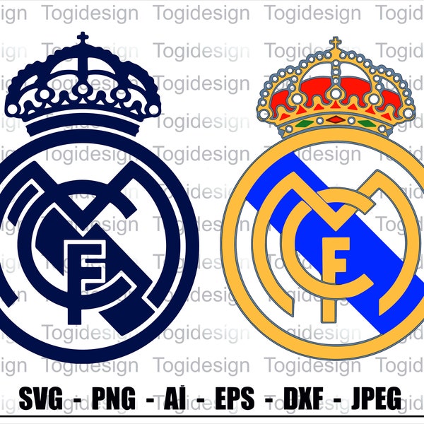 Real Madrid Logo vektor | Digital File | Download Only | SVG, PNG, PDF