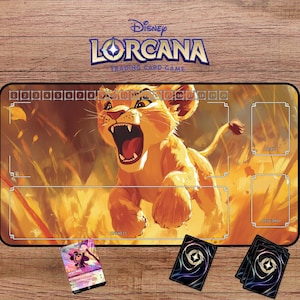 Lorcana Playmat Simba - Etsy