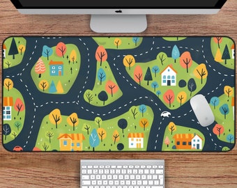 City Teppich Nostalgie Mousepad | 4 Größen | 90er Jahre 2000er Jahre Nostalgie Geschenk, 90er Jahre Mousepad, Gaming Mousepad, Büro Deko, Büro Deko