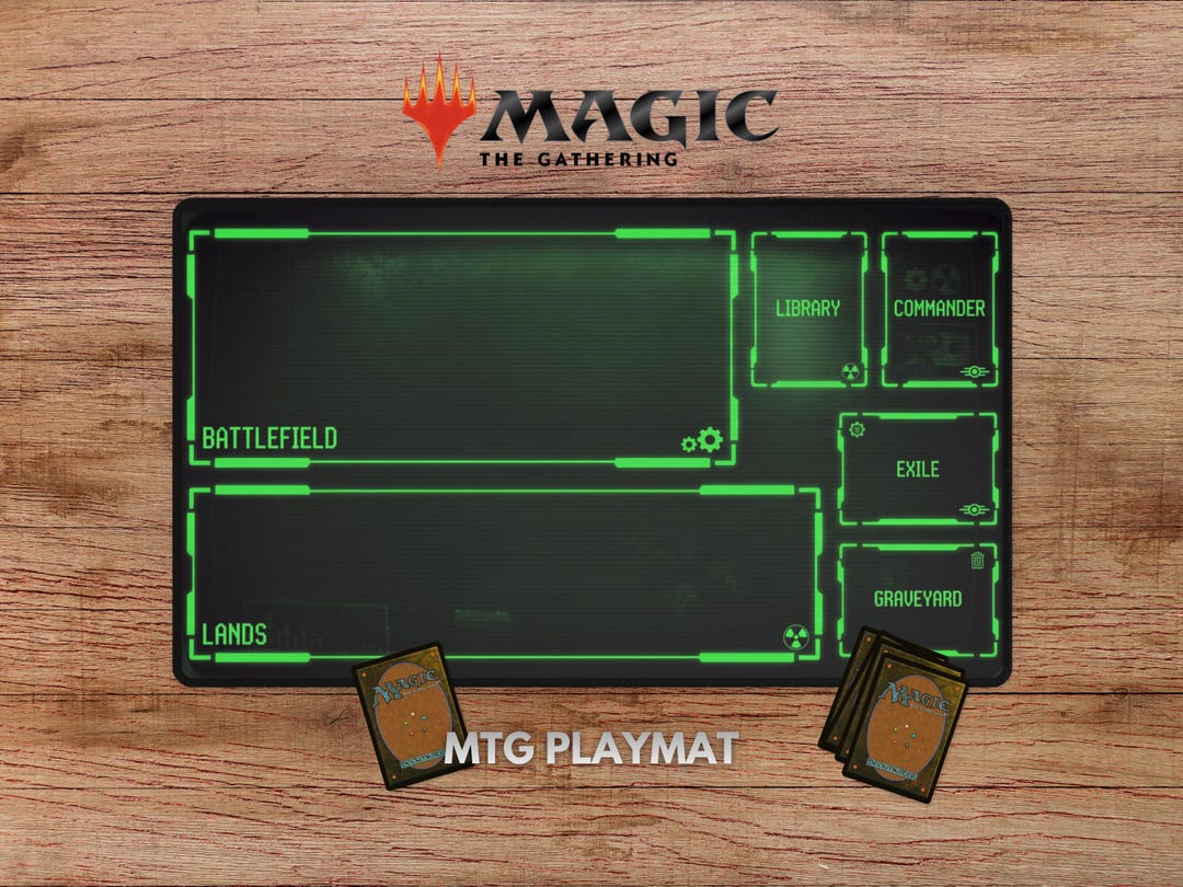 Pip-boy Playmat for MTG, Fallout Playmat With Zones, Fallout MTG ...