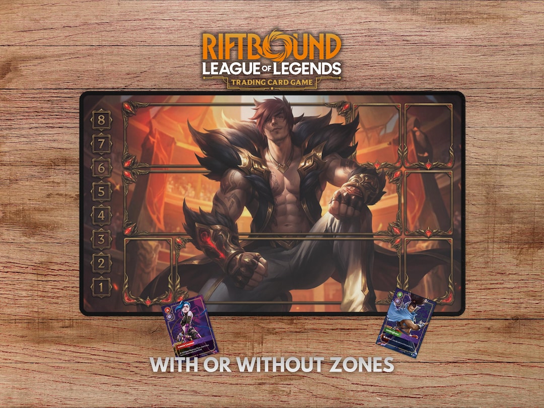 Sett Playmat for Riftbound - With Themed Zones, Sett Riftbound Mat ...