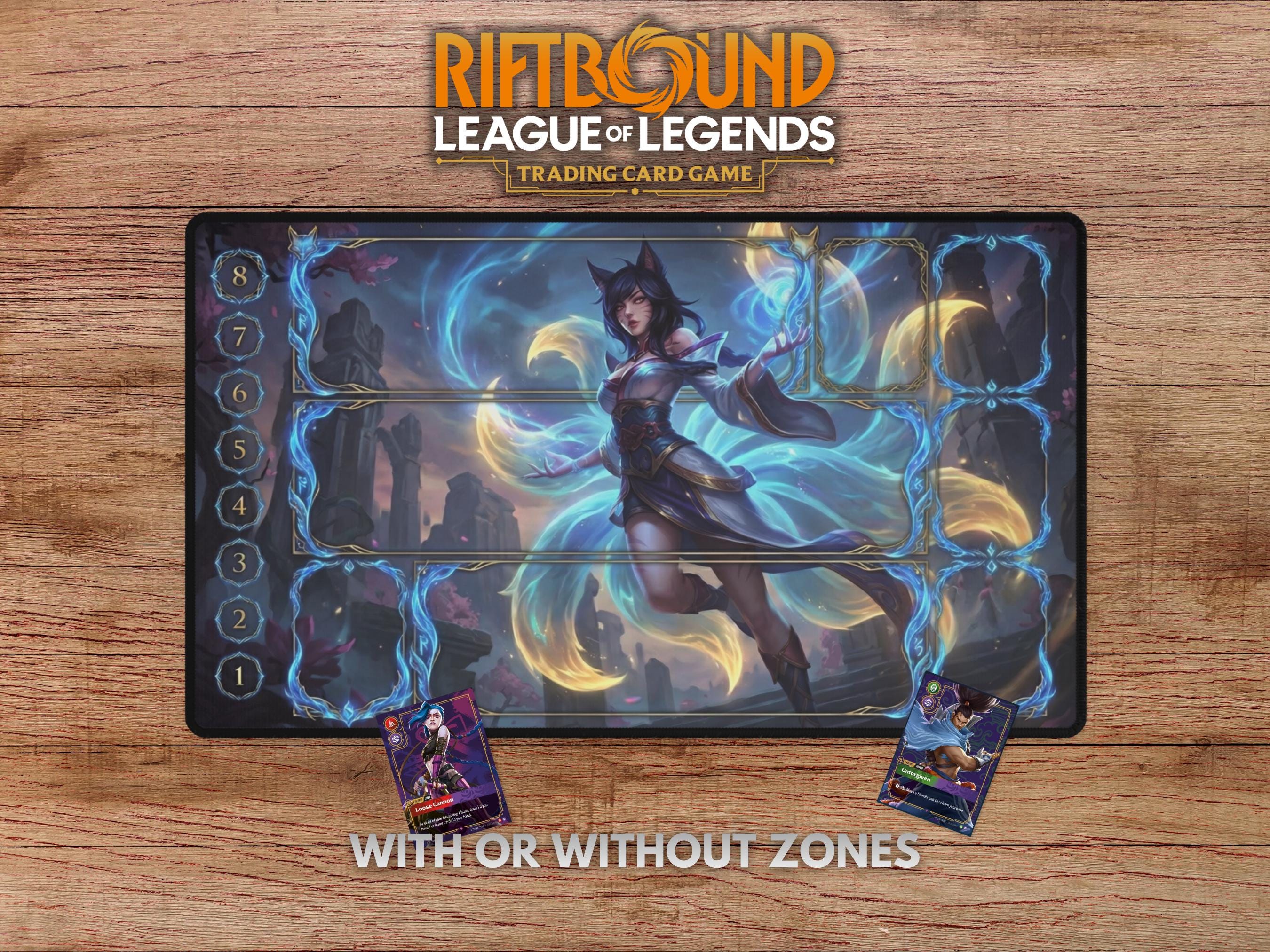 Ahri Riftbound Playmat - Riftbound Trading Card Game - Stitched