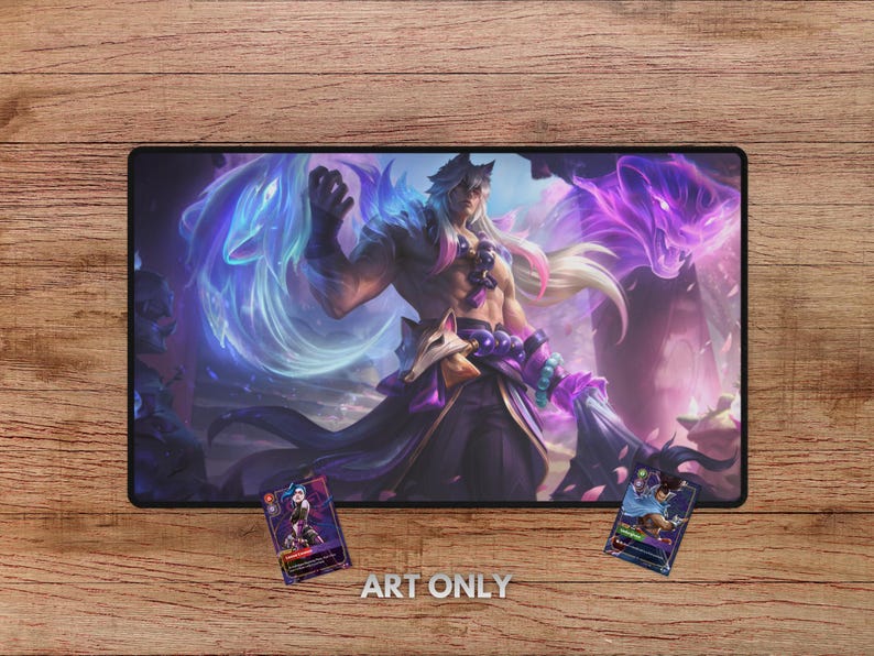 Sett Spirit Blossom Playmat - With Themed Zones, Sett Riftbound Playmat ...
