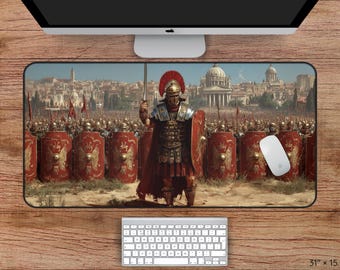 Roman Desk Mat, Roman Mouse Pad, Roman Empire, Gift for Men, Aesthetic Desk Mat, Mousepad for Office