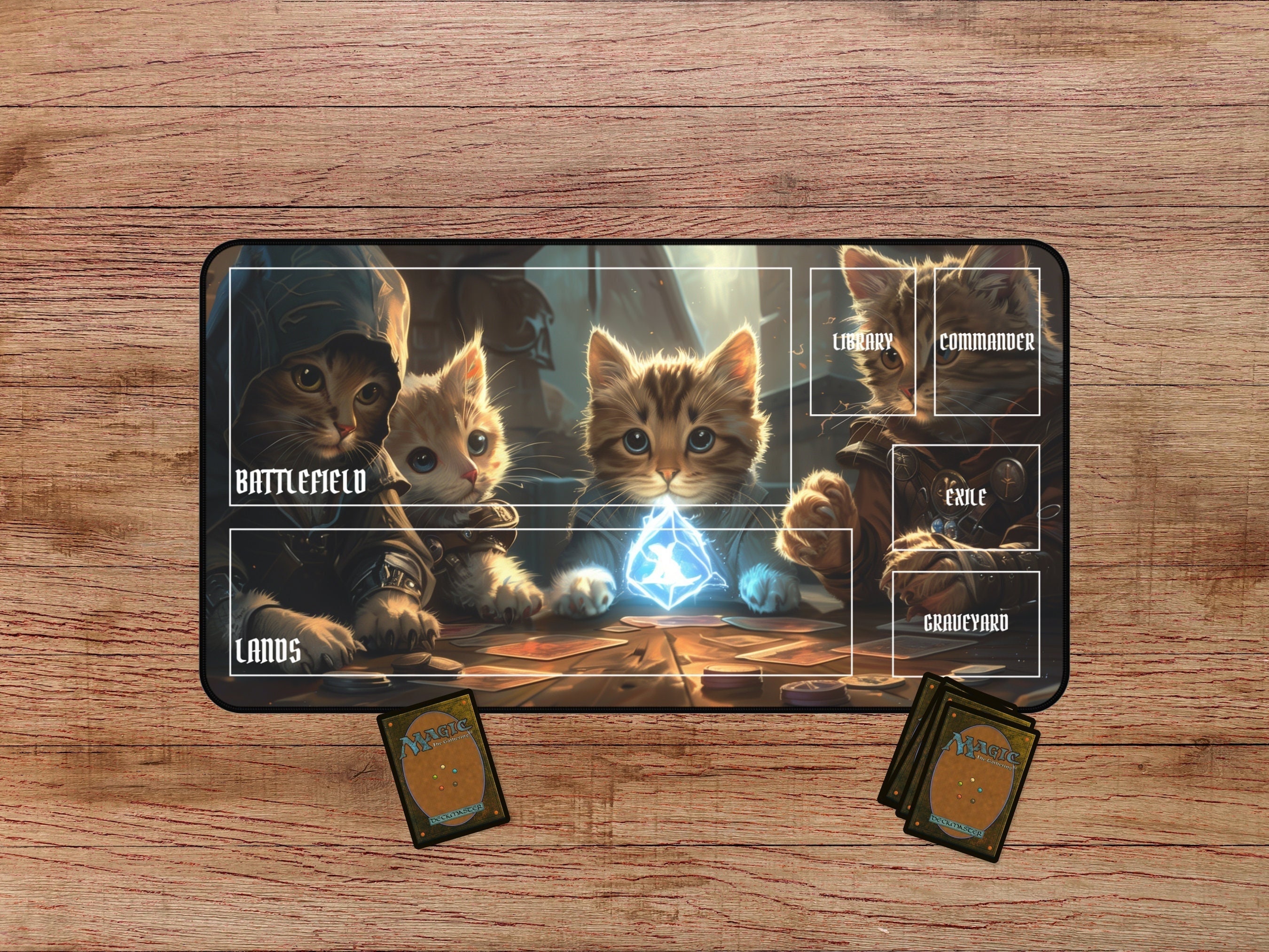 空虚自身 プレイマット 猫 MTG - メルカリ