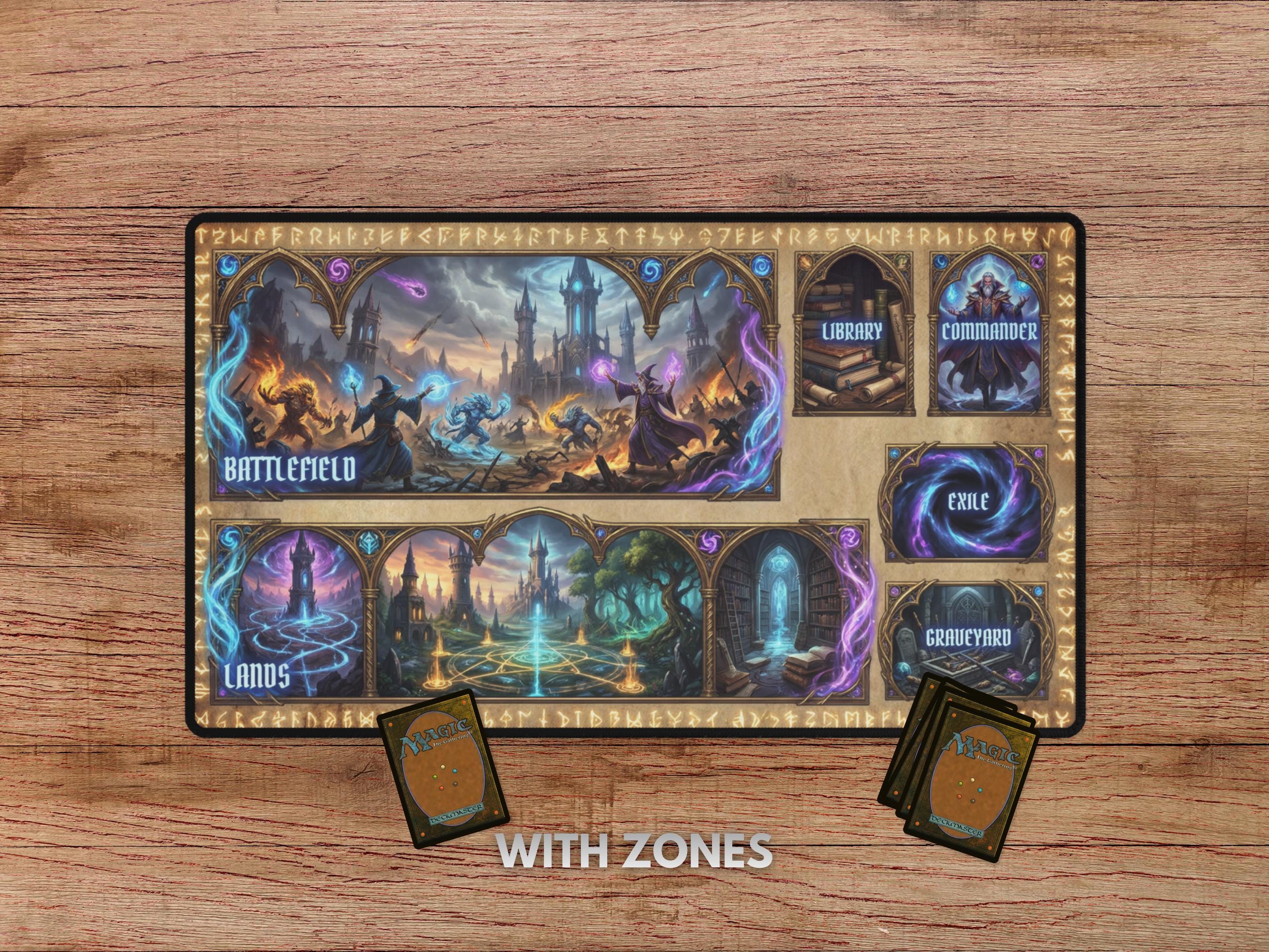 Wizard Playmat for MTG, Mage Playmat, Magic Playmat, Sorcerer