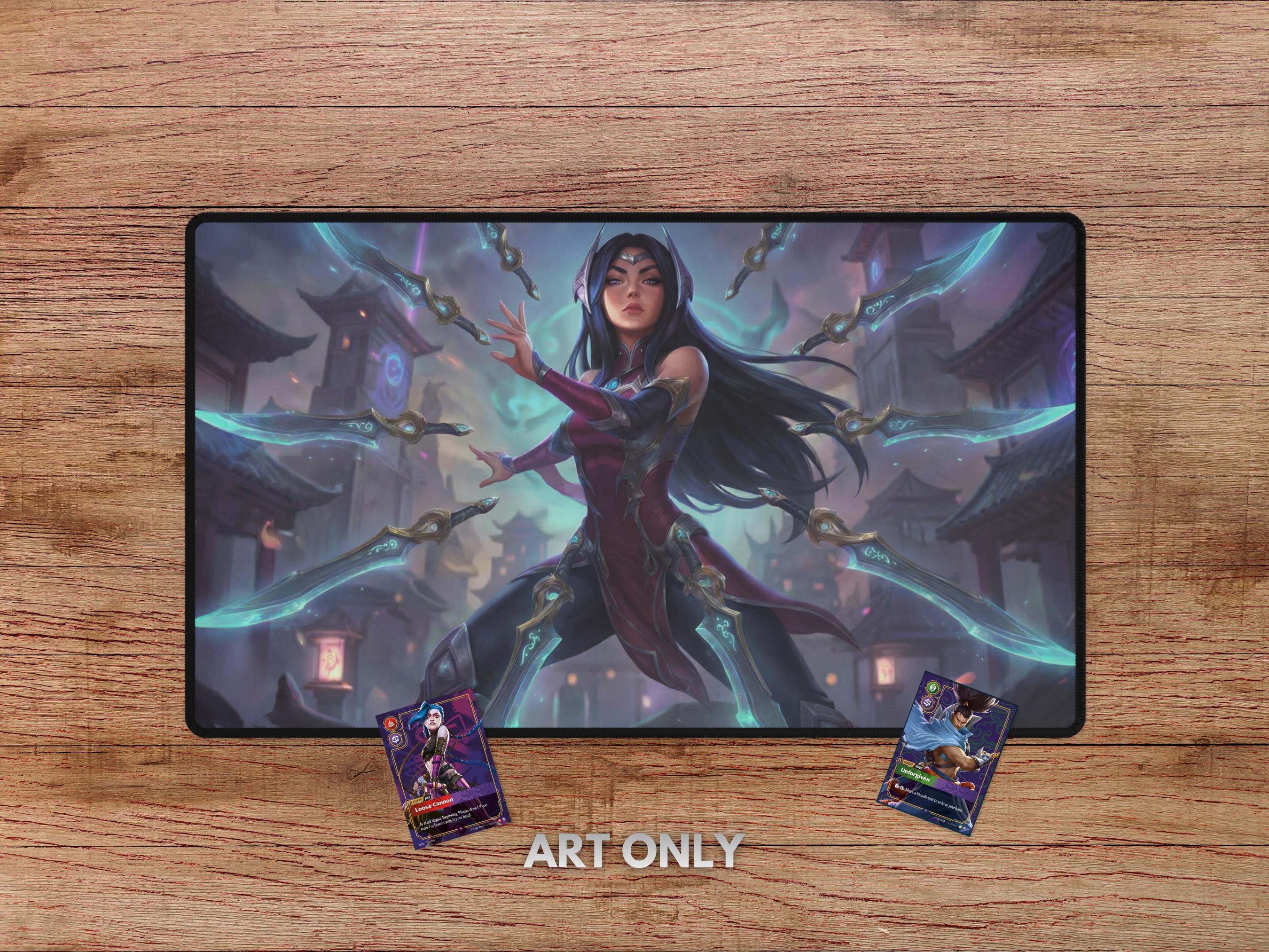 Irelia Riftbound Playmat With Zones - Irelia Playmat for Riftbound ...