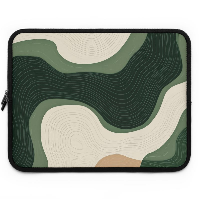Green Wave Laptop Sleeve, MacBook Cover, iPad Case, Protective Computer ...