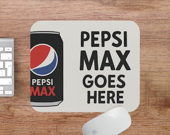 Pepsi Max Mouse Pad: Funny Office Desk Decor