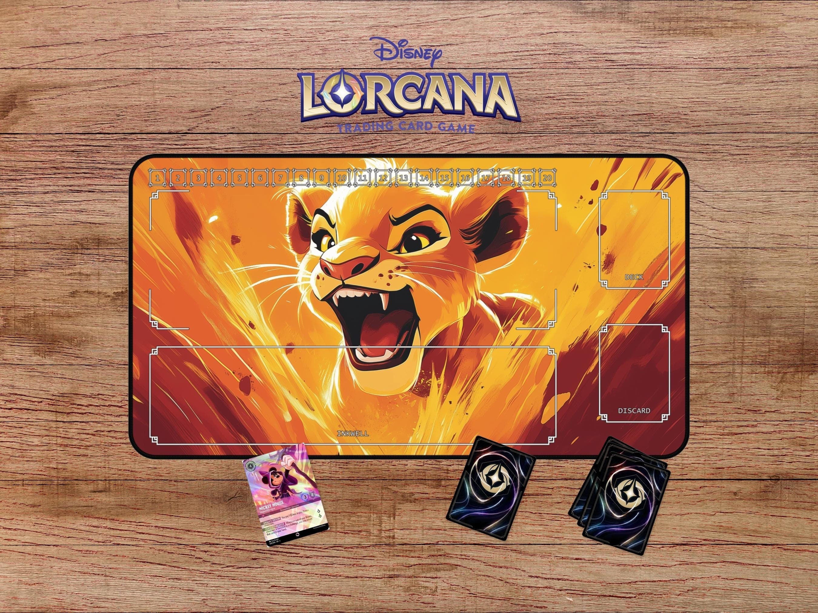 Lorcana Playmat Simba - Etsy