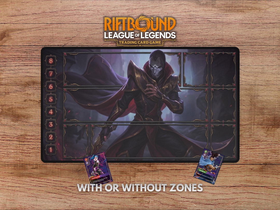 Jhin Riftbound Playmat - With Themed Zones, Jhin Playmat With Zones ...