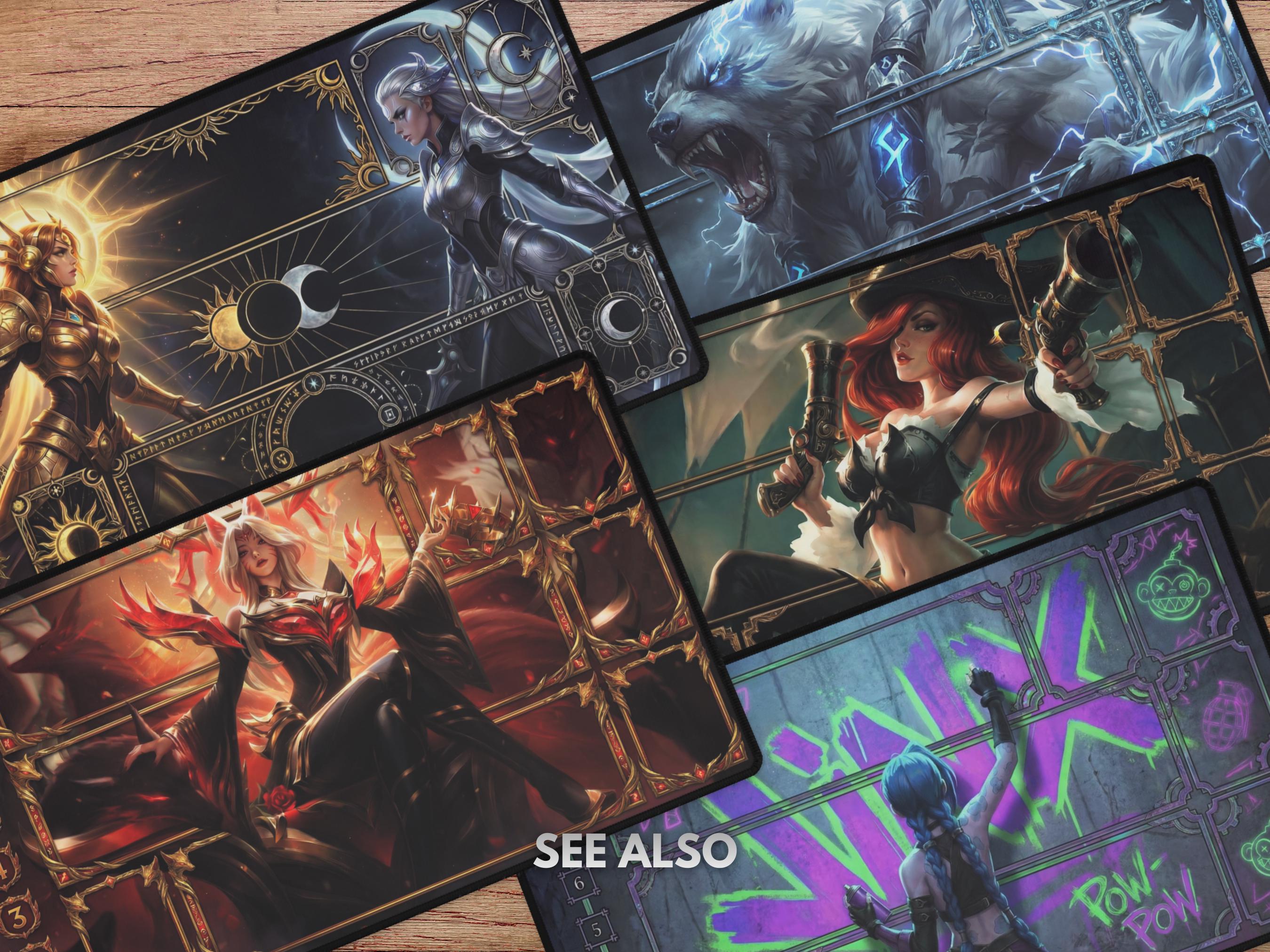 Ahri Hall of Legends Riftbound Playmat - With Themed Zones, Ahri ...