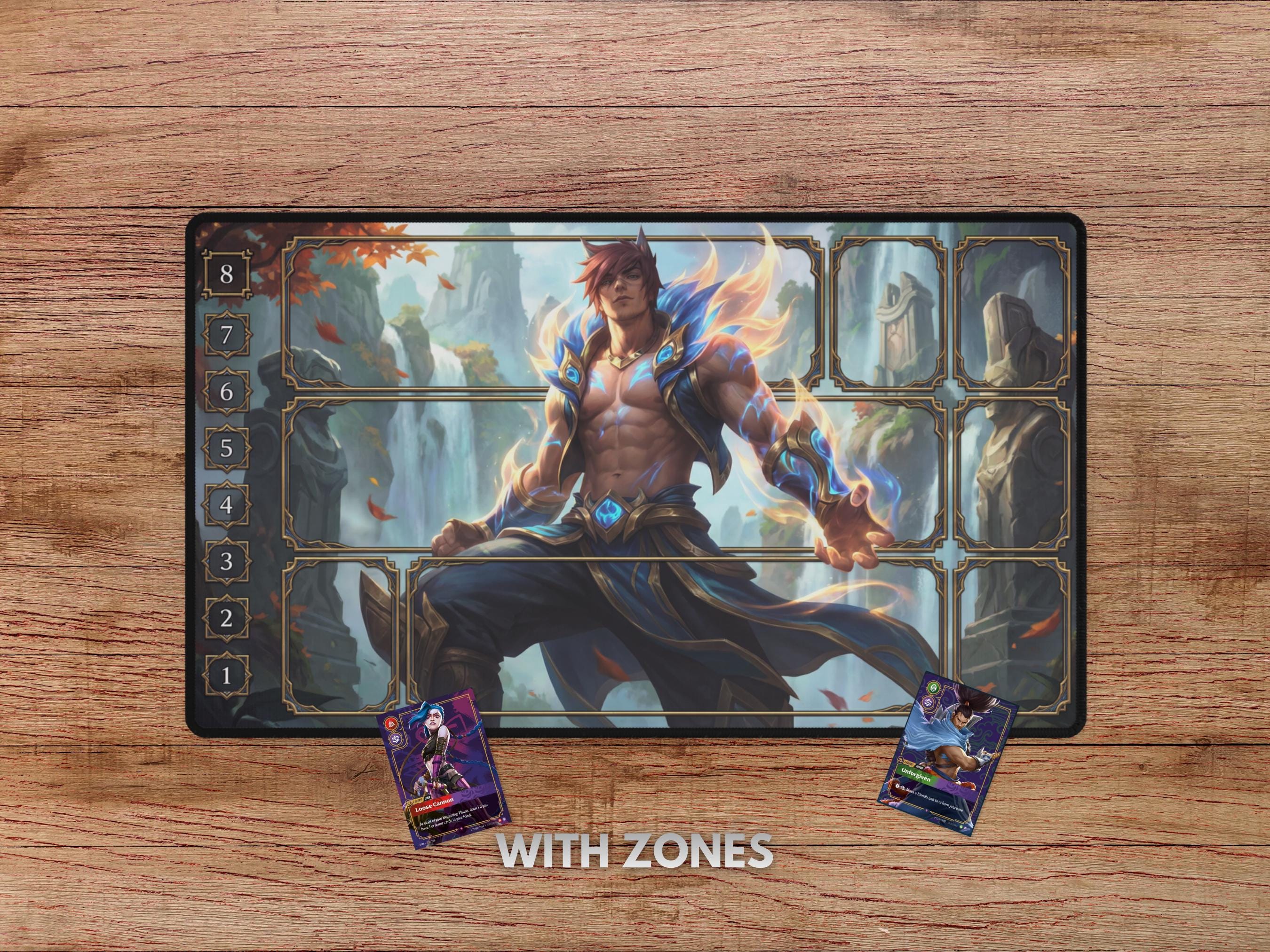 Sett Riftbound Playmat - With Themed Zones, Sett Playmat for Riftbound ...