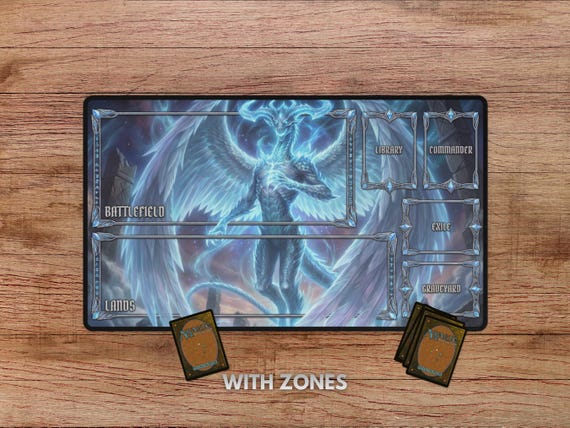 精霊龍、ウギン　プレイマット　MTG　　 UGIN the spirit Ugin, the Spirit Dragon MTG Playmat, Dragon Playmat, Ugin Playmat