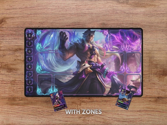 Sett Spirit Blossom Playmat - With Themed Zones, Sett Riftbound