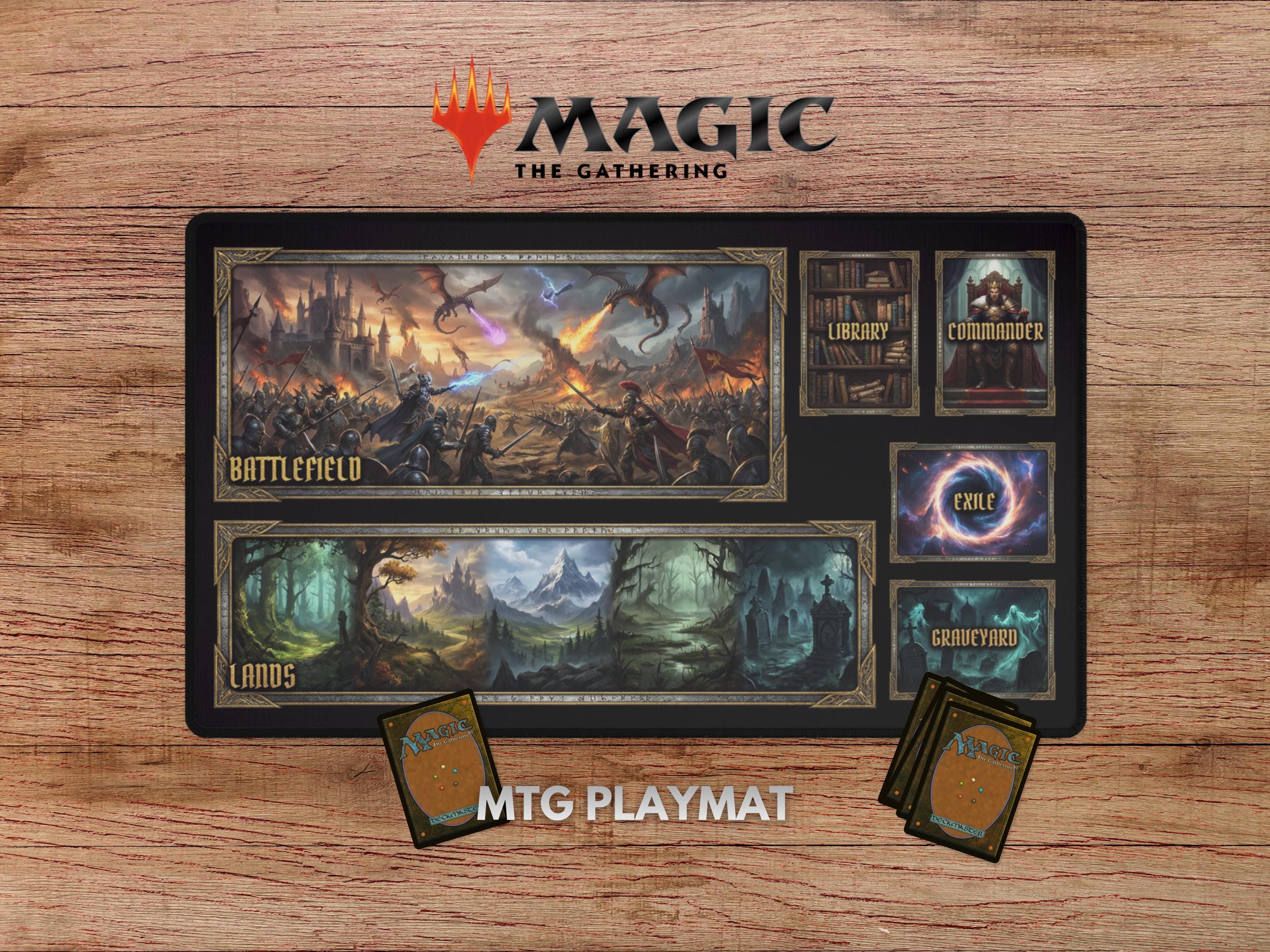 Zoned MTG Playmat - Fantasy Playmat With Zones, TCG Playmat, Magic