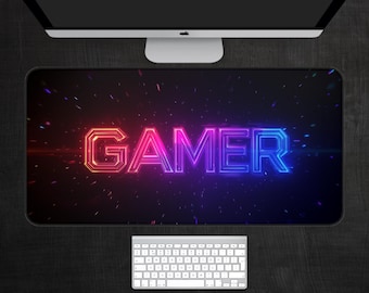 Alfombrilla de escritorio genial para gamers, alfombrilla de ratón para gamers, regalo para gamers, accesorios para gamers, alfombrilla de escritorio para gamers, decoración para gamers, configuración para gamers