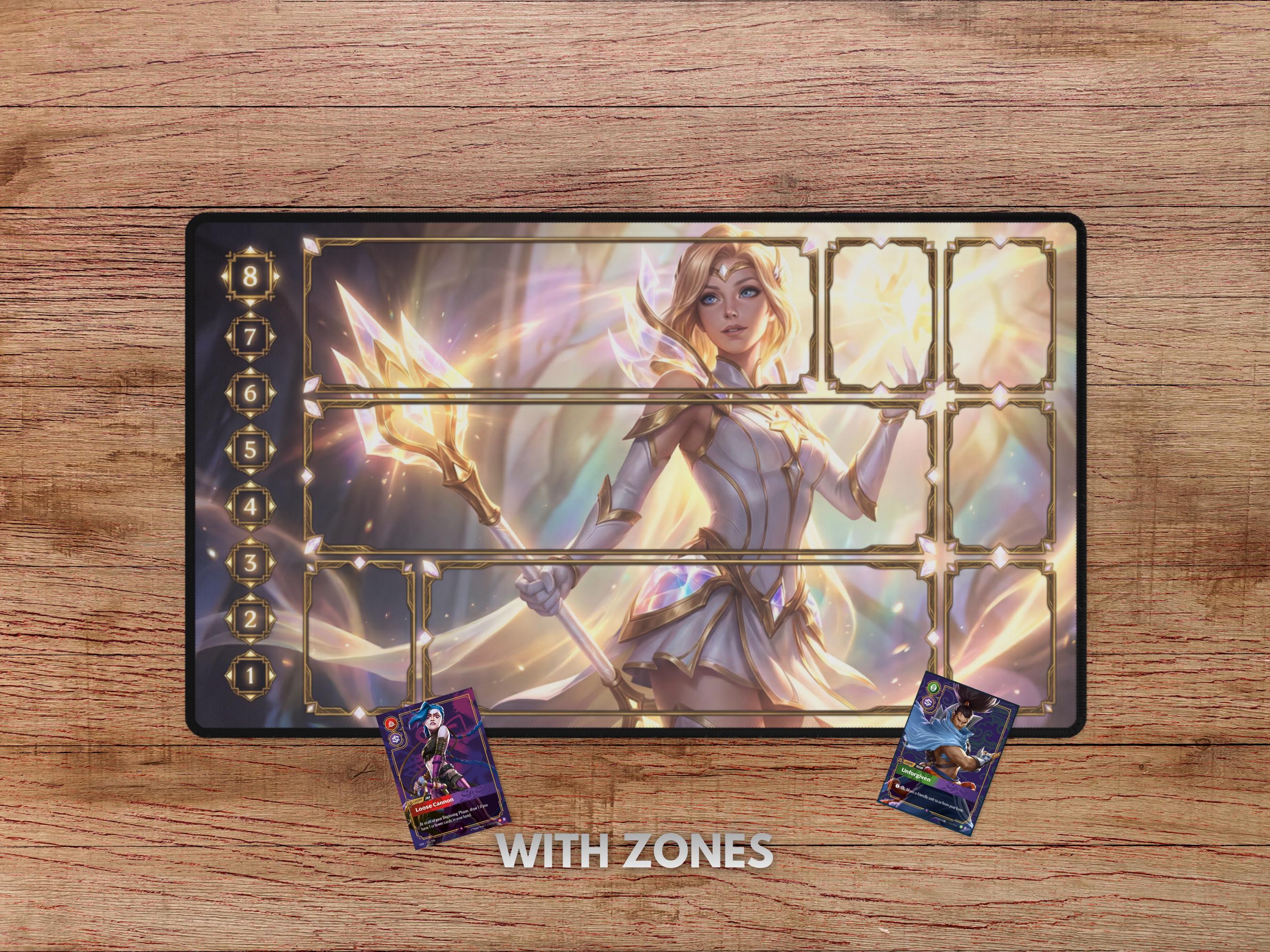 Sp Lux Riftbound Divine Lux Riftbound Playmat - Riftbound Trading Card Game - Stitched ...