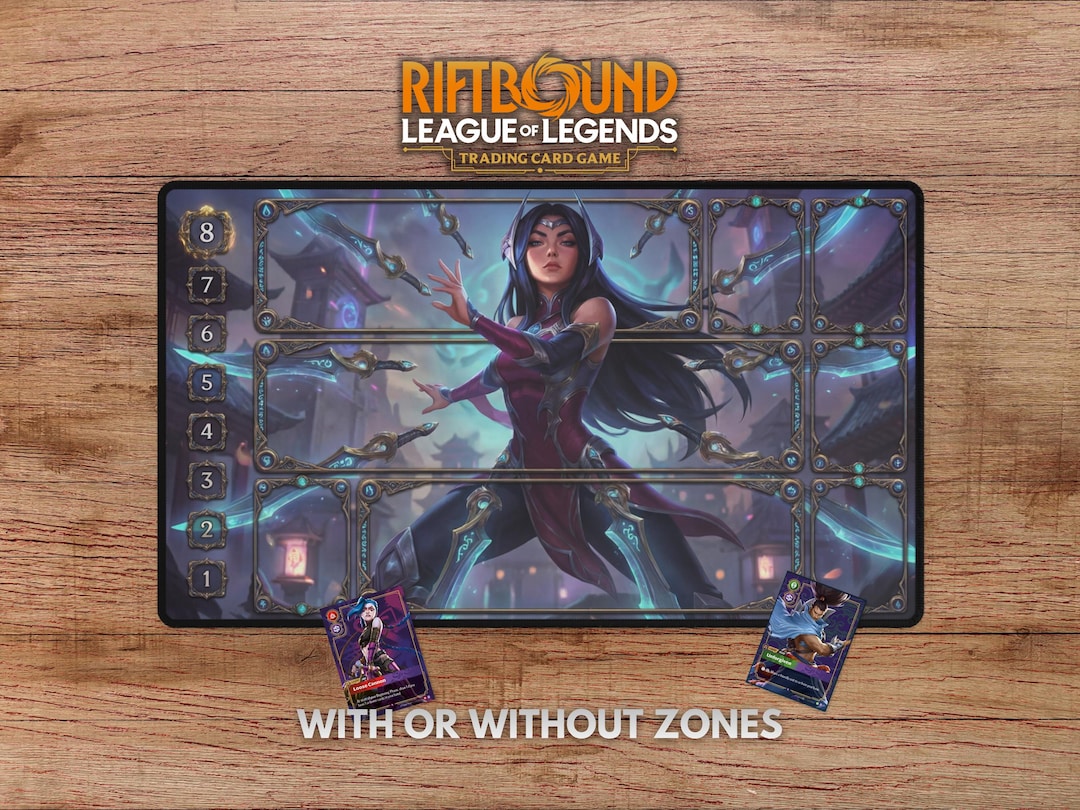 Irelia Riftbound Playmat With Zones - Irelia Playmat for Riftbound ...