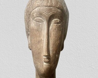 Austin Productions, After Modigliani, Head of a Woman 1961, Terracotta Sculpture