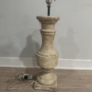 Ethan Allen Stone Lamp Base – Rustic Vintage Style