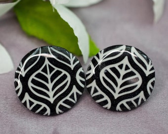Abstract Clay Earrings | Lightweight Silver Jewelry | Statement Jewelry for Gifts