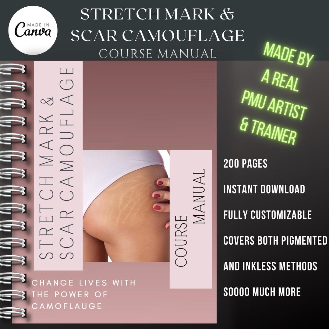 Scar Camouflage Training Manual | PMU Artist Guide (digital Download ...
