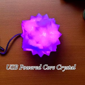 Orbe lumineux en cristal RVB réactif au son : sphère lumineuse USB Fantasy