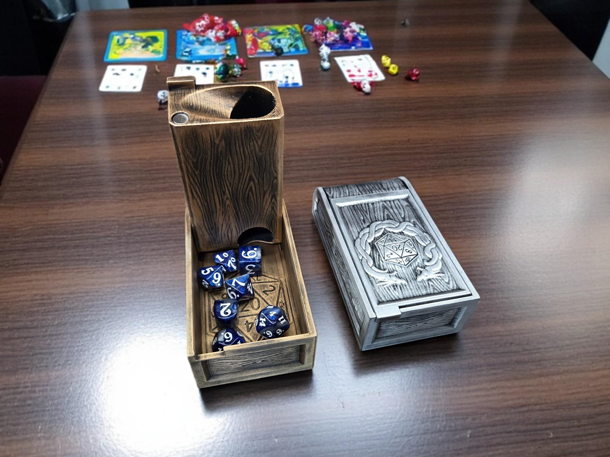 Foldable Dice Tower Box: 3D Printed Travel Dice Roller - Etsy