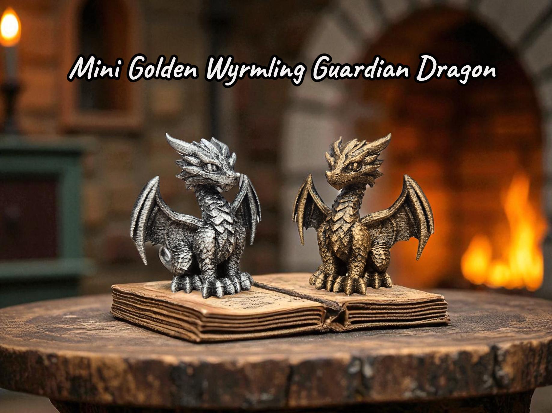 金色と銀色のドラゴン像 House dragon figure - Etsy 日本