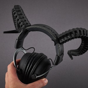 Aries Demon Ram Horns for Headphones – Cosplay Accessories for Gaming, Streamers & Costume Fans