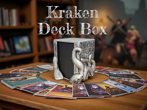 Kraken MTG Commander Deck Box: Hand Painted Silver Display Case - Etsy Ireland Kraken MTG Commander Deck Box: Hand Painted Silver Display Case - Etsy Ireland