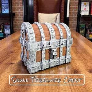Skull Treasure Chest: Gothic Fantasy Box with Drawers