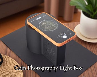 3D Printed Coin Photography Light Box | Smartphone Macro Diffuser for Coins & Collectibles