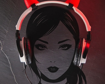 Diadema de cuernos de demonio: accesorio para auriculares de cosplay y juegos